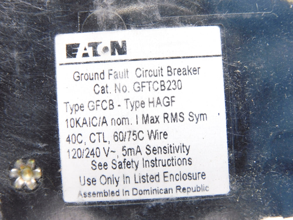 EATON GFTCB230CS 30A 120/240V NSMP