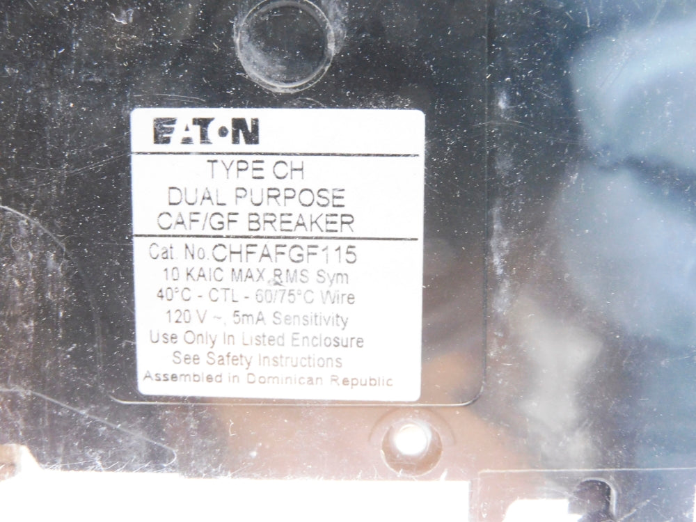 EATON CHFAFGF115CS 15A 120V NSMP