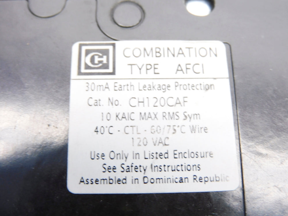 EATON CH120CAFCS 20A 120V NSMP