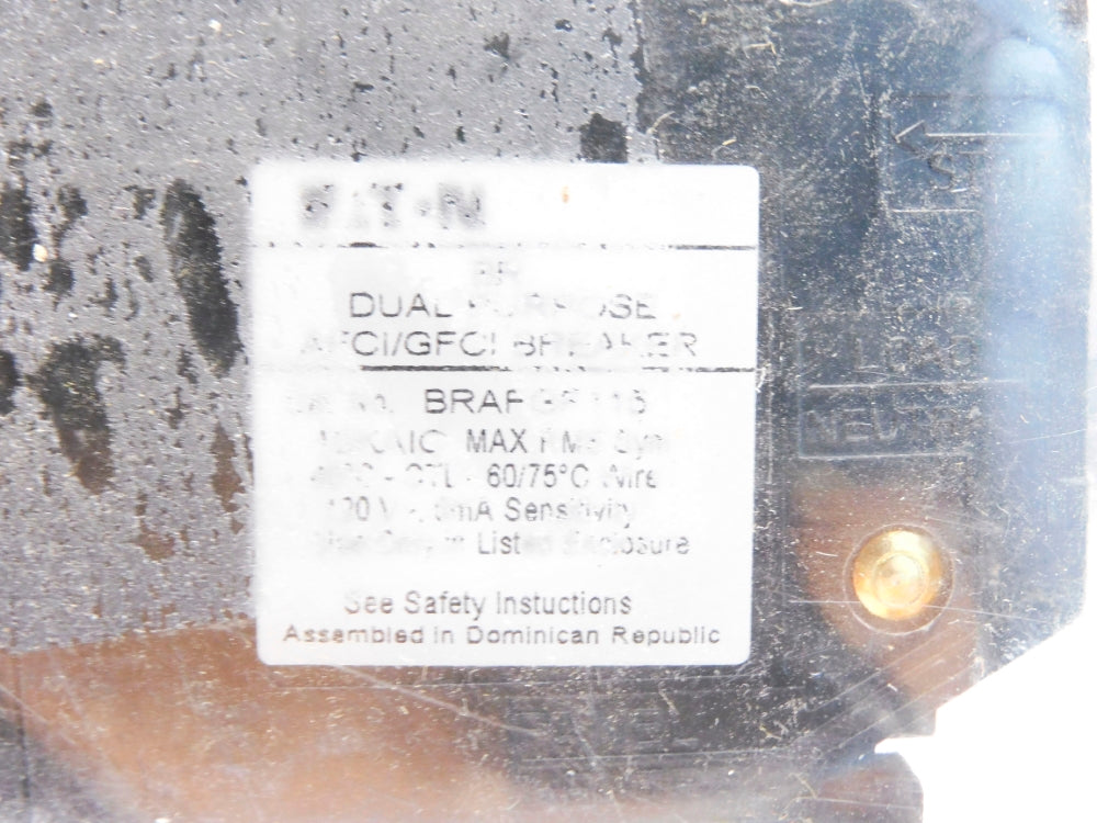 EATON BRAFGF115CS 120V 15A NSMP