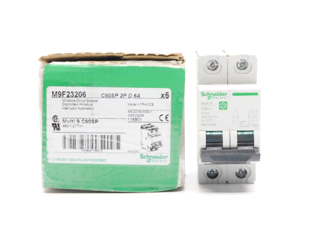 SCHNEIDER ELECTRIC M9F23206 6A 480/277V (PKG OF 6) NSMP