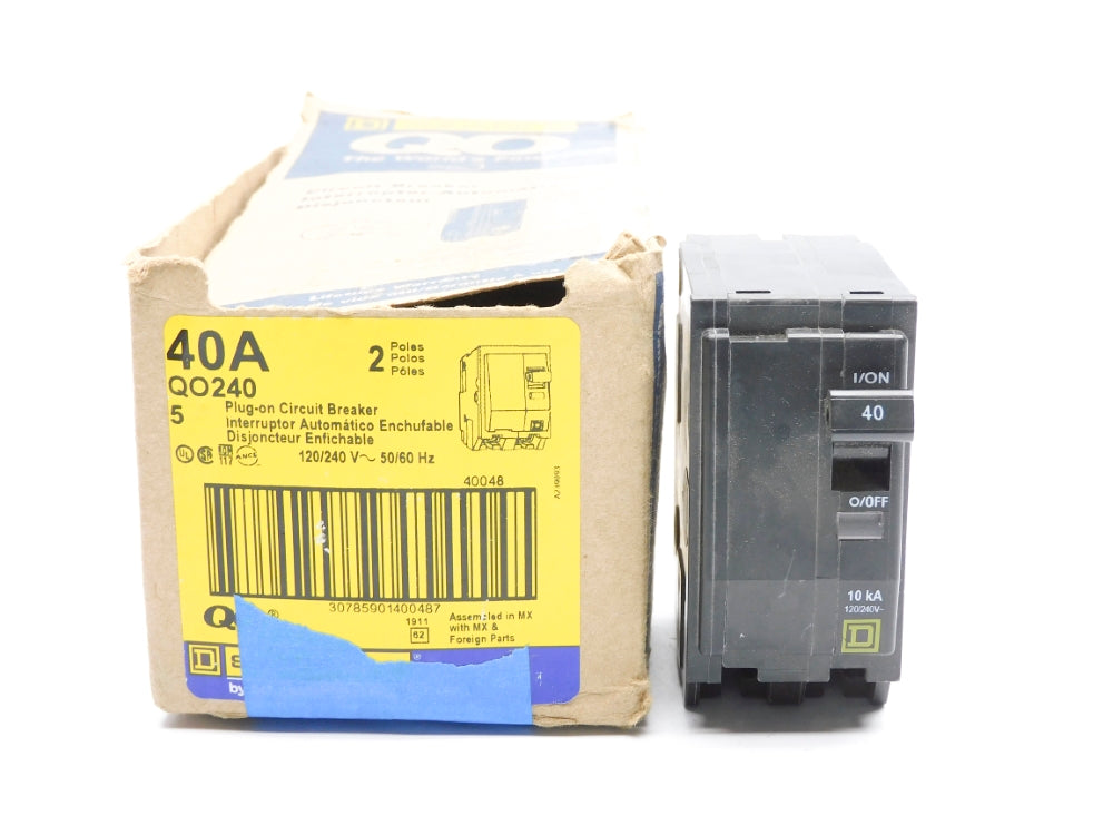 SQUARE D QO240 40A 120/240V (PKG OF 5) NSMP