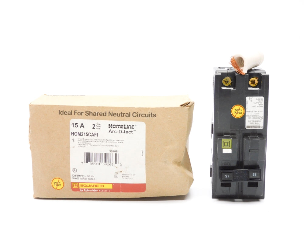 SQUARE D HOM215CAFI 120/240V 15A NSMP