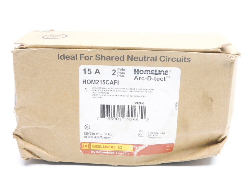 SQUARE D HOM215CAFI 15A 120/240V (AS PICTURED) NSMP
