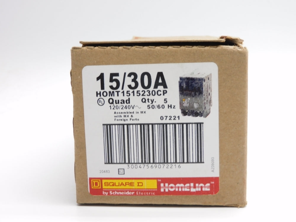 SQUARE D HOMT1515230 120/240V 15/30A (PKG OF 5) NSMP