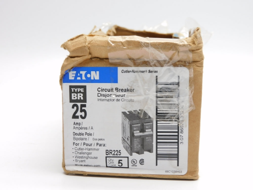 EATON BR225 25A 120/240V (PKG OF 5) NSMP