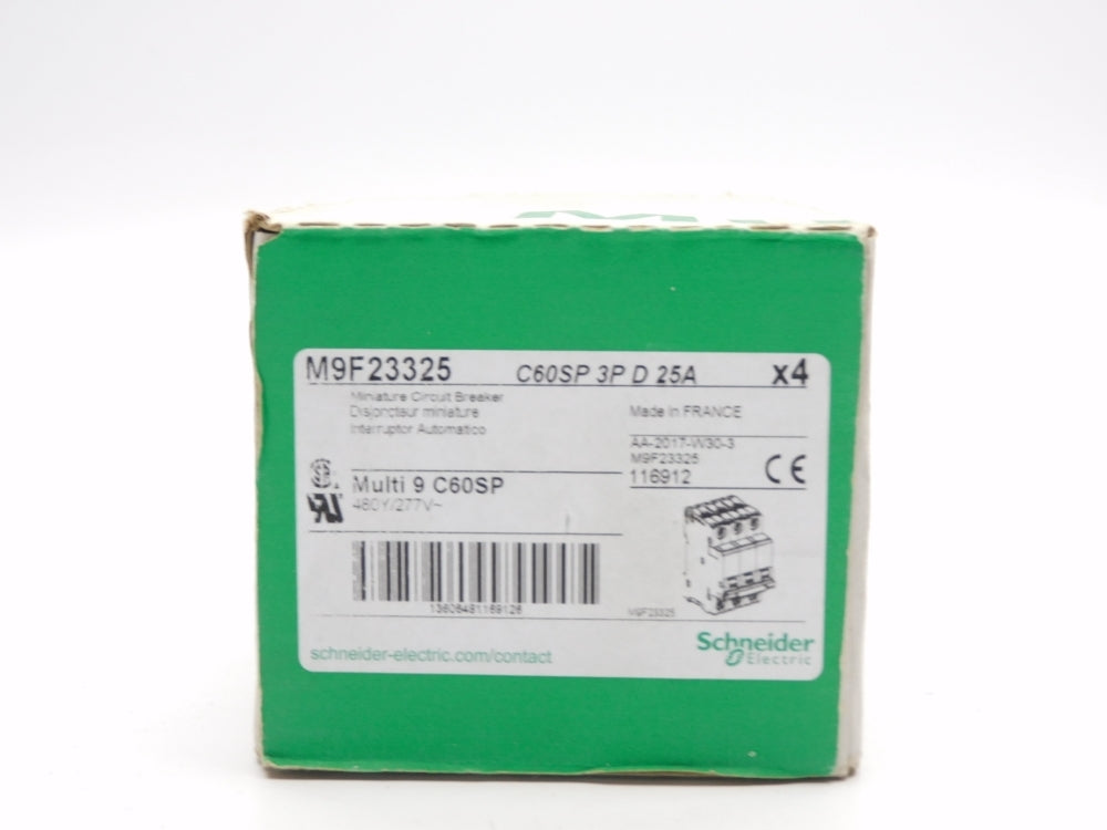 SCHNEIDER ELECTRIC M9F23325 25A 480/277V (PKG OF 4) NSFS
