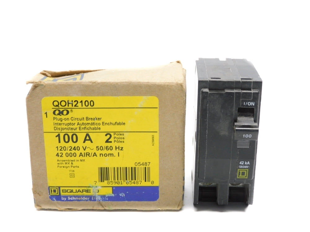 SQUARE D QOH2100 100A 120/240V NSMP