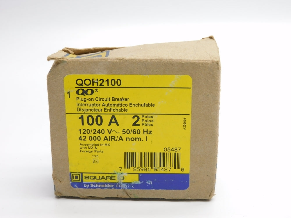SQUARE D QOH2100 100A 120/240V NSMP