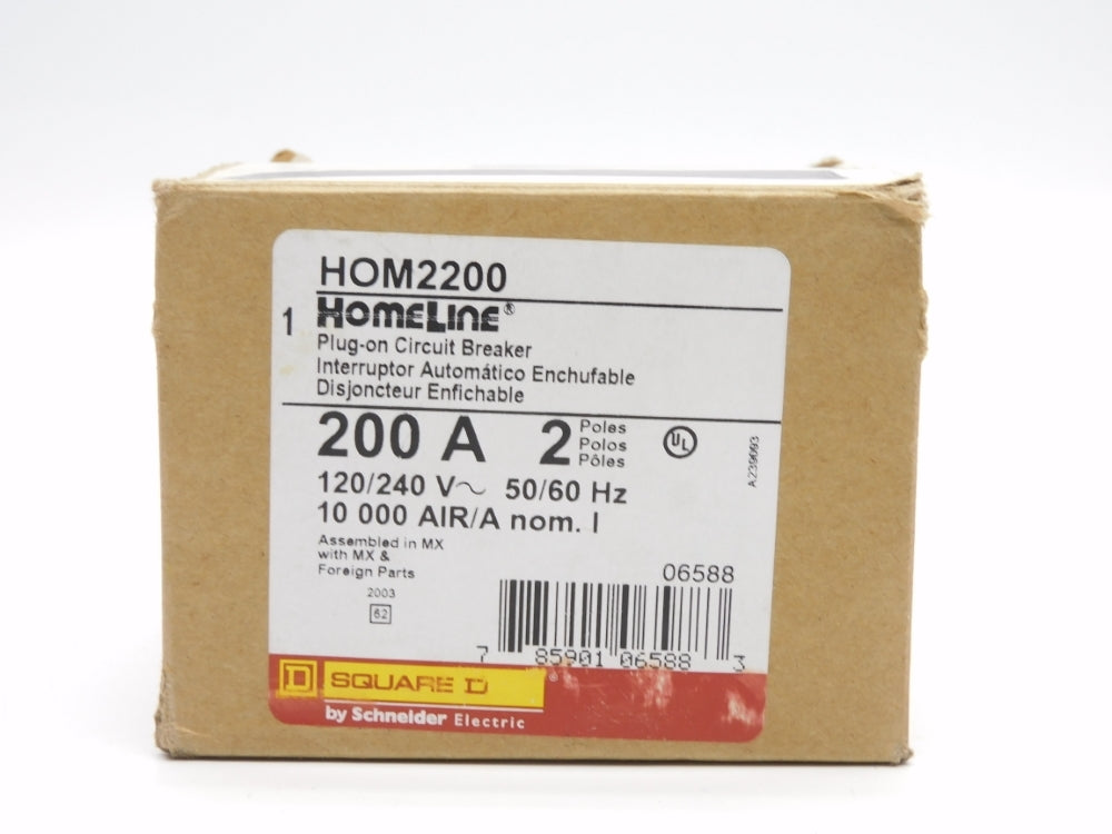 SQUARE D HOM2200 200A 120/240V (AS PICTURED) NSMP