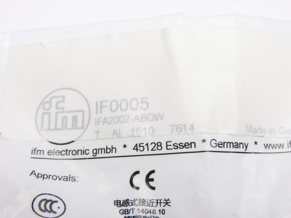 IFM EFECTOR IFA2002-ABOW IF0005 NSMP