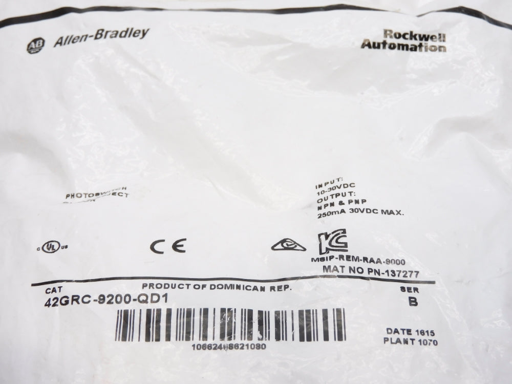 ALLEN BRADLEY 42GRC-9200-QD1 SER. B NSMP