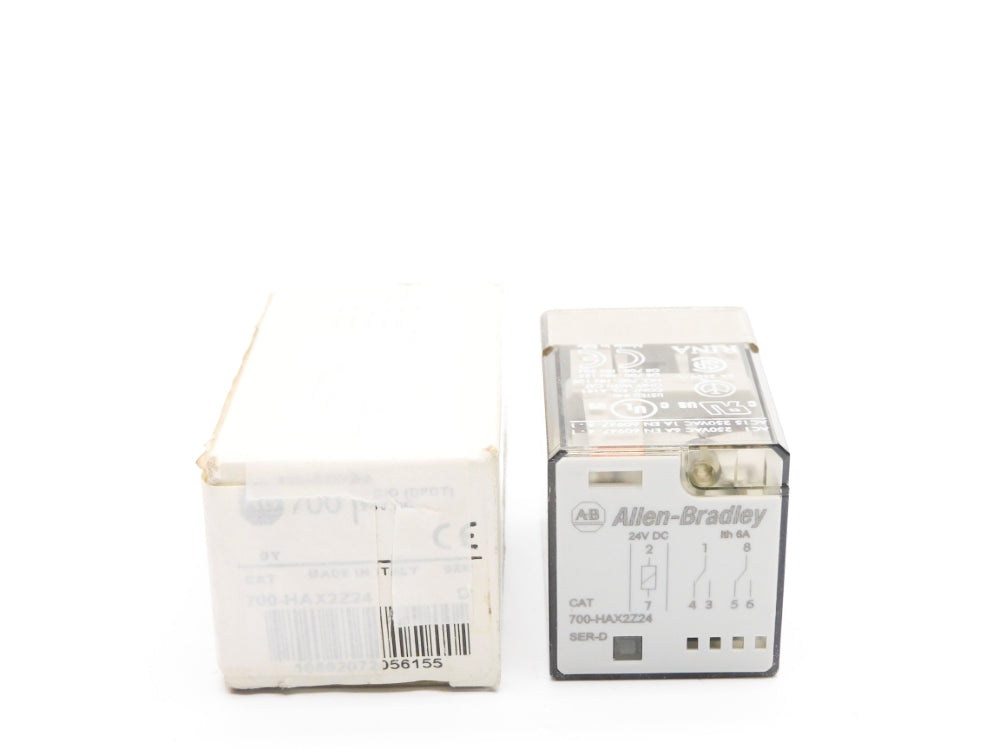 ALLEN BRADLEY 700-HAX2Z24 SER. D 24VDC 6A (WH) NSMP