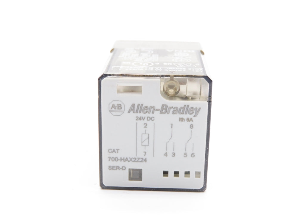 ALLEN BRADLEY 700-HAX2Z24 SER. D 24VDC 6A (WH) NSMP