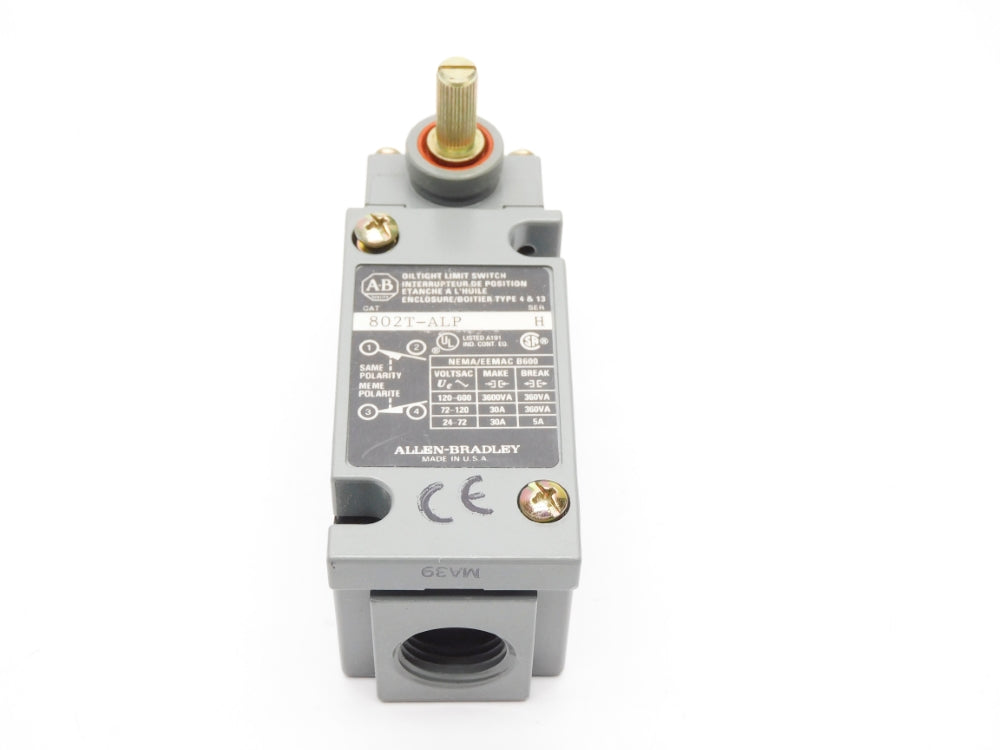 ALLEN BRADLEY 802T-ALP SER. H 600V 30A (GY/BL) NSMP