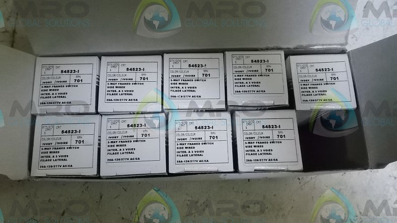 LOT OF 9 LEVITON 54523-I SWITCH  NSMP