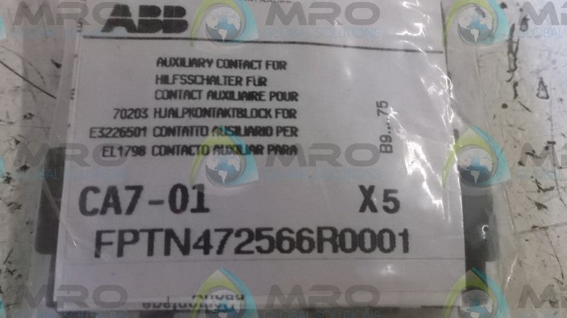 LOT OF 5 CA7-01 CONTACT BLOCK  NSNP