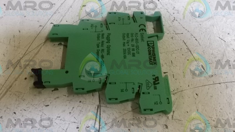 LOT OF 4 PHOENIX CONTACT PLC-BSC-12DC/21 TERMINAL BLOCK *NEW NO BOX*