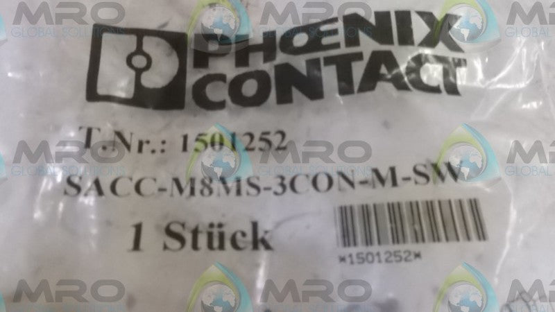 PHOENIX CONTACT SACC-M8MS-3CON-M-SW  NSMP
