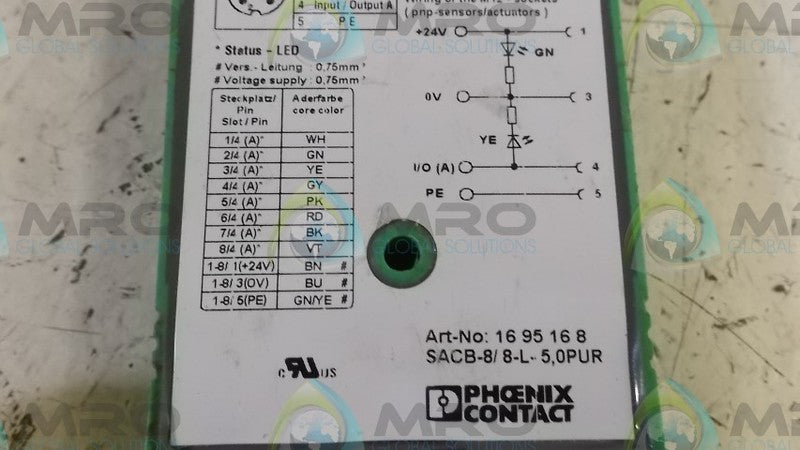 PHOENIX CONTACT SACB-8/8-L-5,0PUR  UNMP
