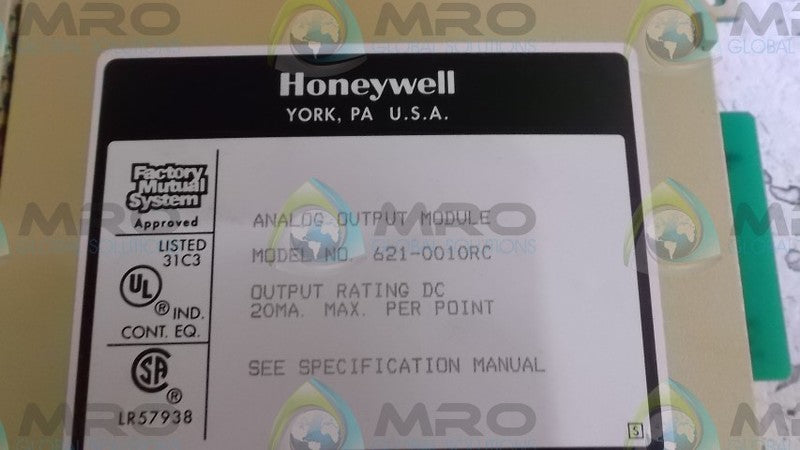 HONEYWELL 621-0010RC OUTPUT MODULE  UNMP