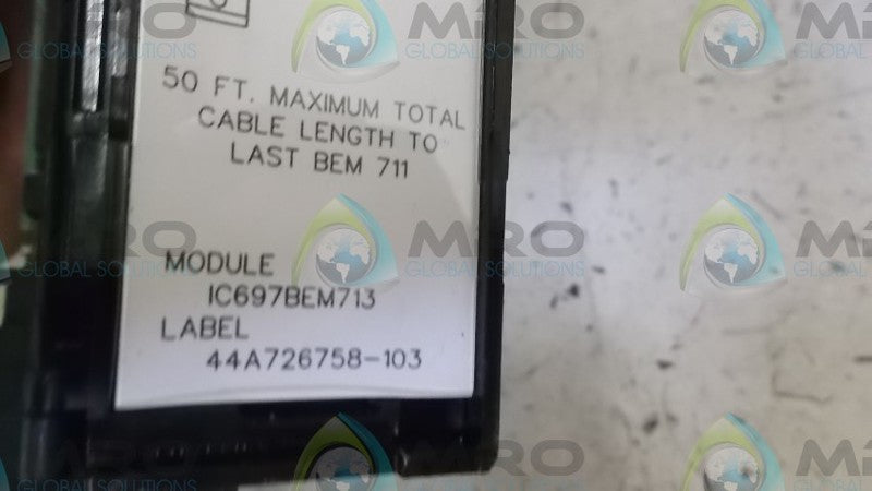 GE FANUC IC697BEM713F BUS EXP TRANSMITTER  UNMP