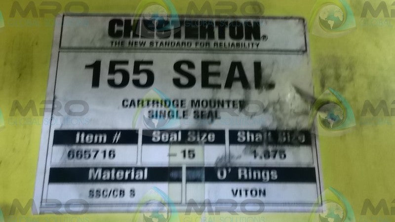 CHESTERTON 665716 CARTRIDGE MOUNTED SINGLE SEAL NSMP