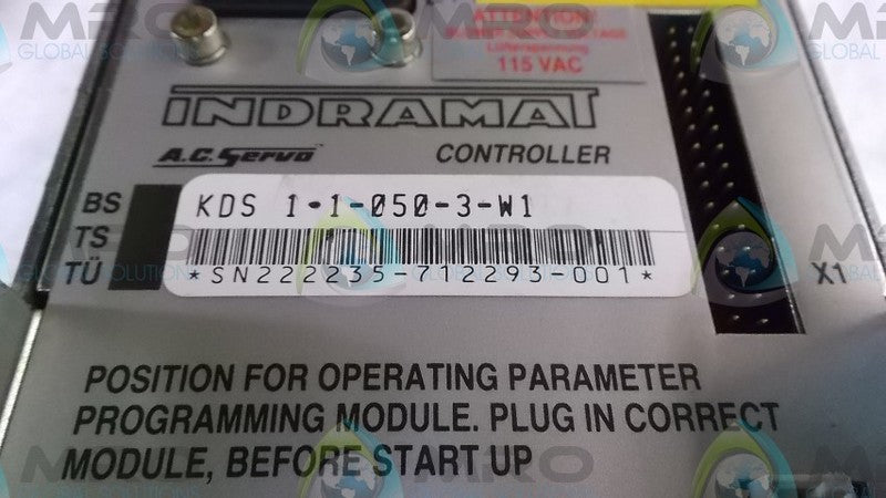 INDRAMAT KDS1.1-050-3-W1 SERVO DRIVE  UNMP