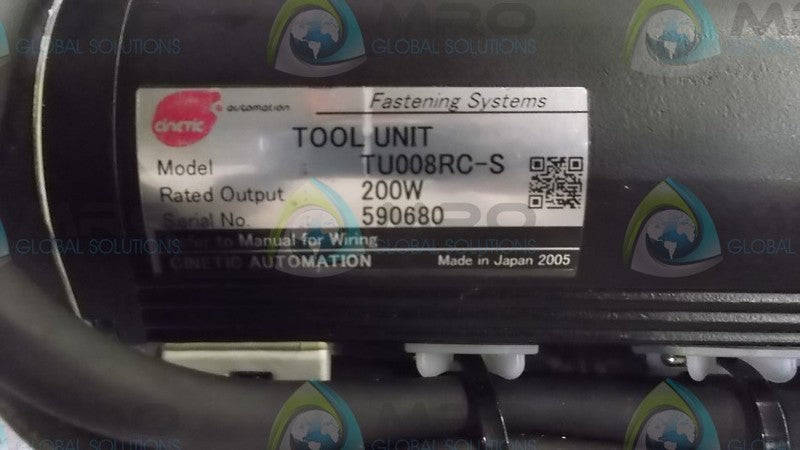 CINETIC AUTOMATION TU008RC-S SERVO MOTOR * NEW *