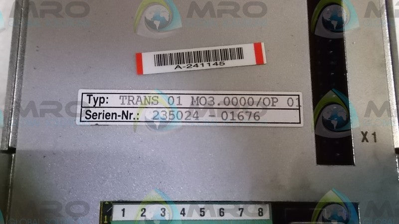 INDRAMAT TRANS-01-M03.0000/OP-1 SERVO CONTROLLER  UNMP