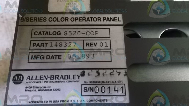 INDUSTRIAL SPARE PART 8520-COP OPERATOR INTERFACE COLOR  UNMP