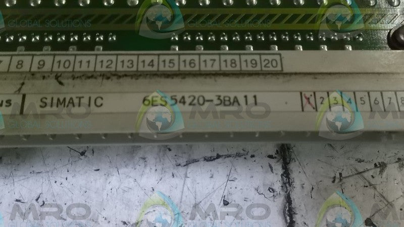 SIEMENS 6ES5420-3BA11 INPUT MODULE  UNMP