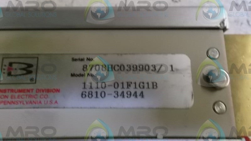 BROOKS 1110-01F1G1B FLOWMETER  UNMP