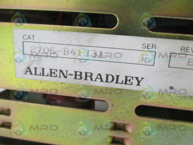 ALLEN BRADLEY 2706-B41J31 SER. F OPERATOR INTERFACE PANEL  UNMP