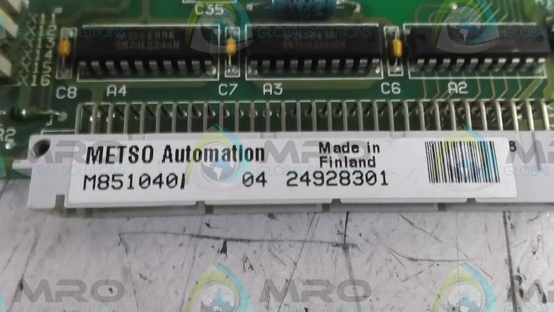 VALMET M851040 SCR MODULE W/BATTERY  UNMP
