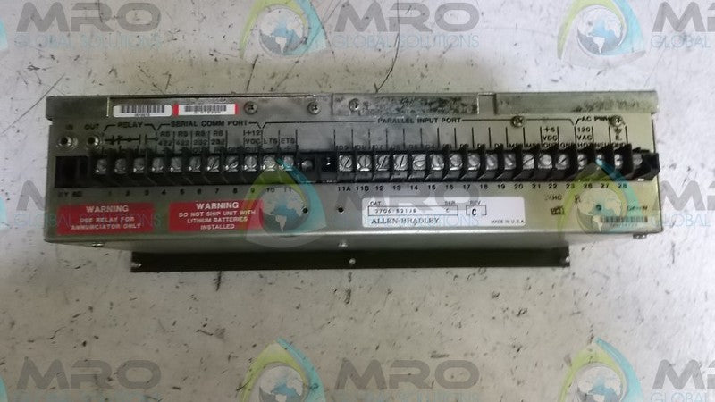 INDUSTRIAL SPARE PART 2706-B21J8 SERIES C OPERATOR INTERFACE  UNMP