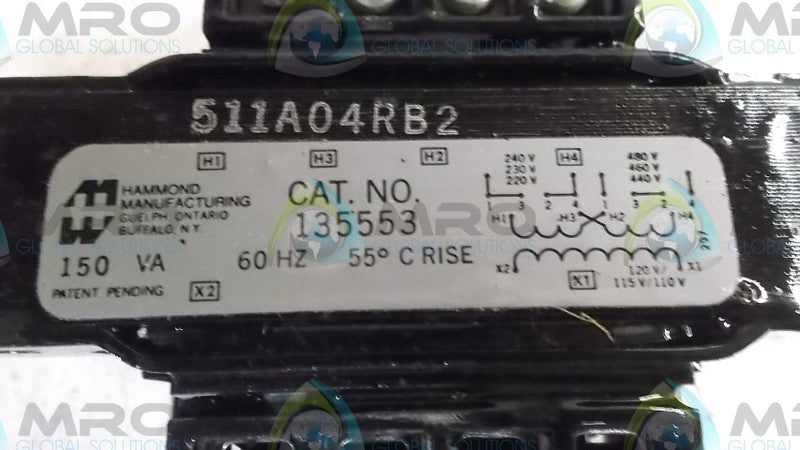 HAMMOND 135553 TRANSFORMER  NSNP