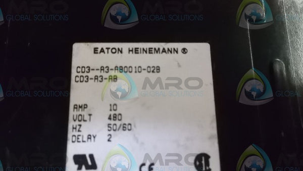 HEINEMANN CD3-A3-AB0010-02B CIRCUIT BREAKER 10A  NSNP