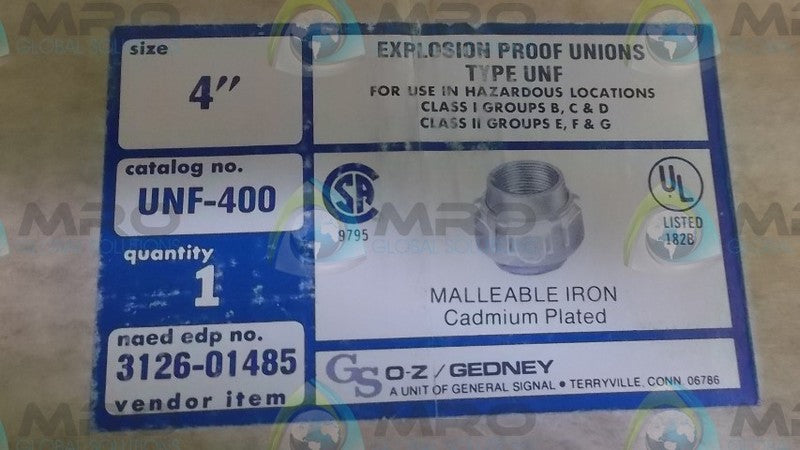 O-Z UNF-400 FEMALE UNION  NSMP