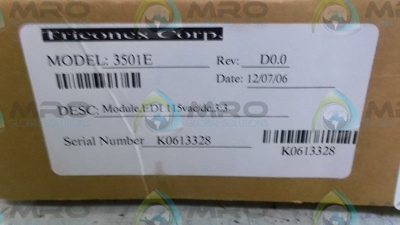 TRICONEX CORP 3501E CIRCUIT BROARD  NSMP