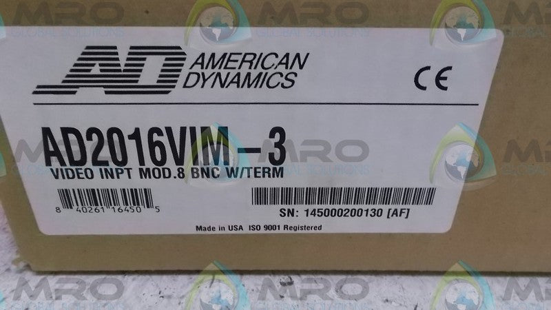 AMERICAN DYNAMICS AD2016VM-3 CIRCUIT BOARD  NSMP