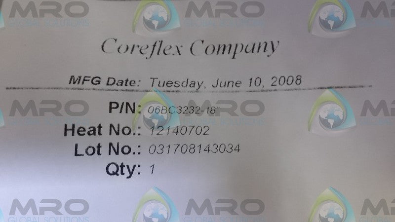 COREFLEX 06BC3232-18" * NEW IN FACTORY BAG *