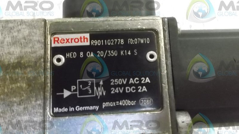 REXROTH HED80A20/350K14S PRESSURE SWITCH  UNMP