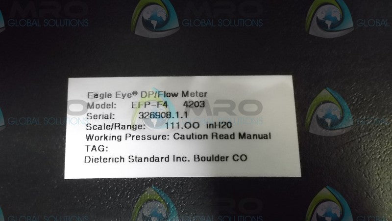 EAGLE EYE EFP-F4 PORTABLE FLOE METER TEST KIT  NSNP