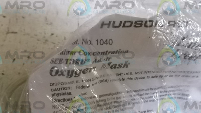 HUDSON 1040 OXYGEN MASK * NEW IN FACTORY BAG *