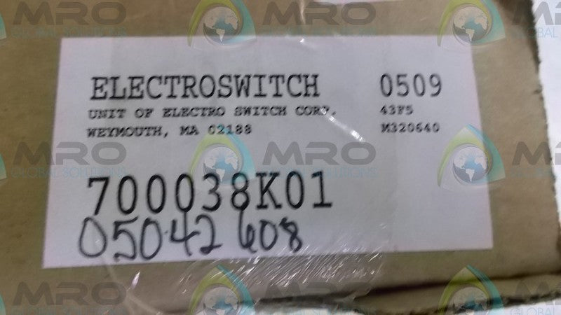 ELECTROSWITCH 700038K01 AUXILIARY ROTARY SWITCH  NSMP