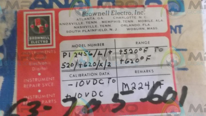 BROWNELL ELECTRO PI2456 METER  UNMP