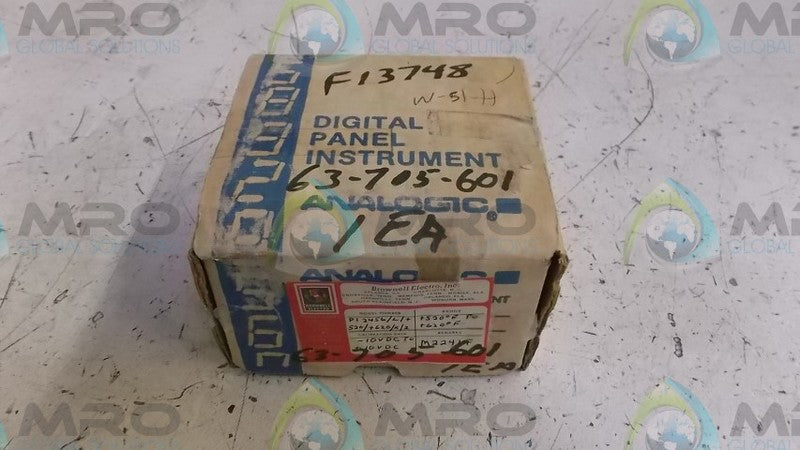 BROWNELL ELECTRO PI2456 METER  UNMP