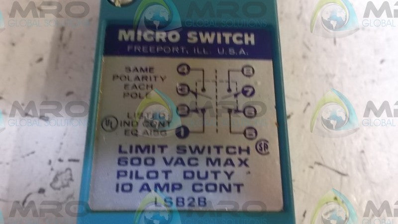 MICRO SWITCH LSB2B LIMIT SWITCH  UNMP