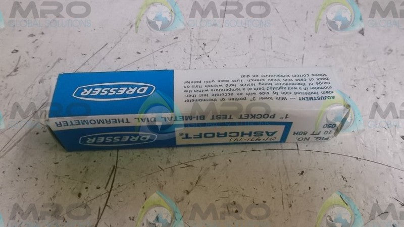 ASHCROFT 20/1206 BIMETAL THERMOMETER -20-120F * NEW IN BOX *